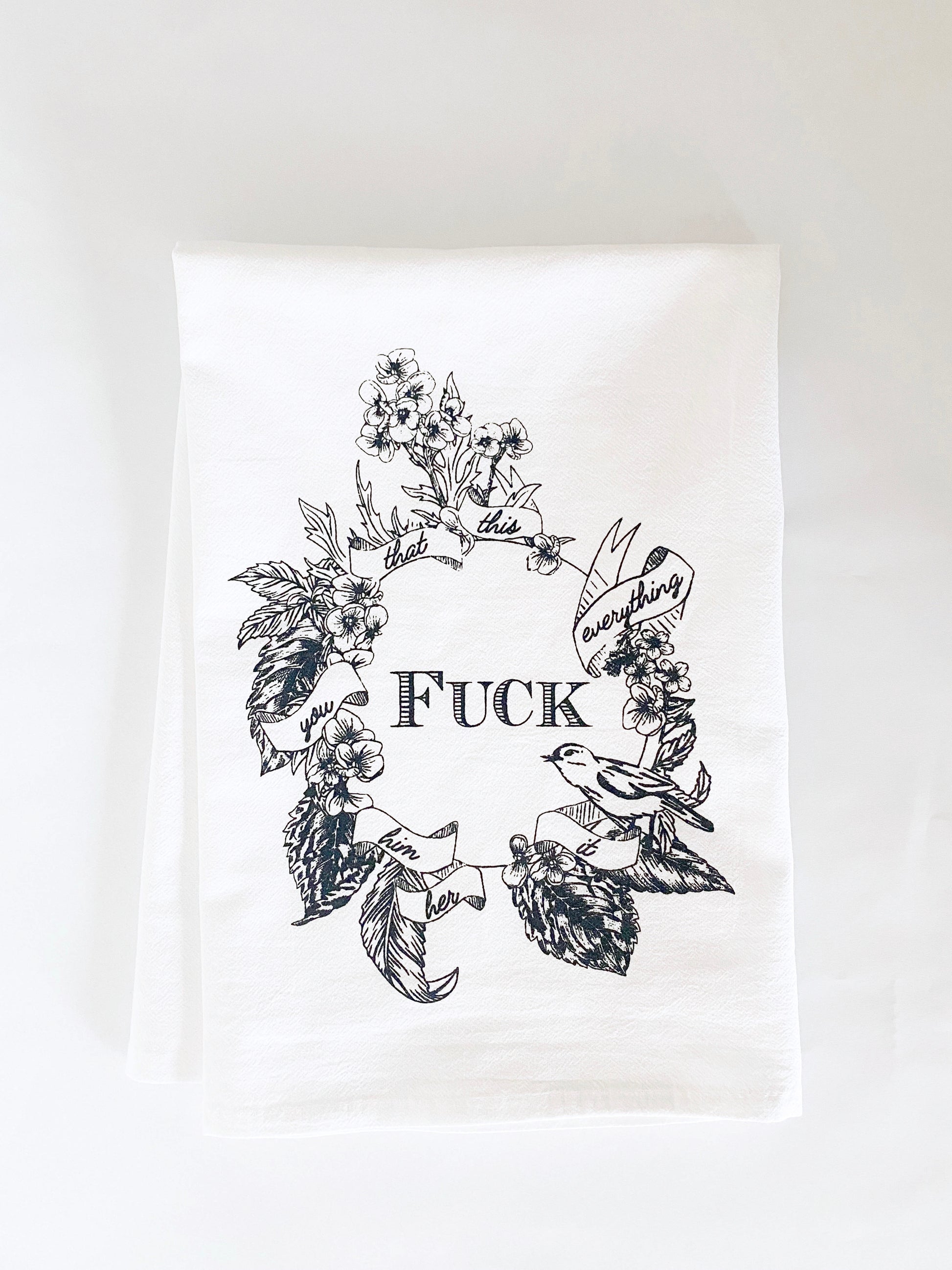I Just Want to Be a Nice Person/funny Tea Towel/snarky/kitchen