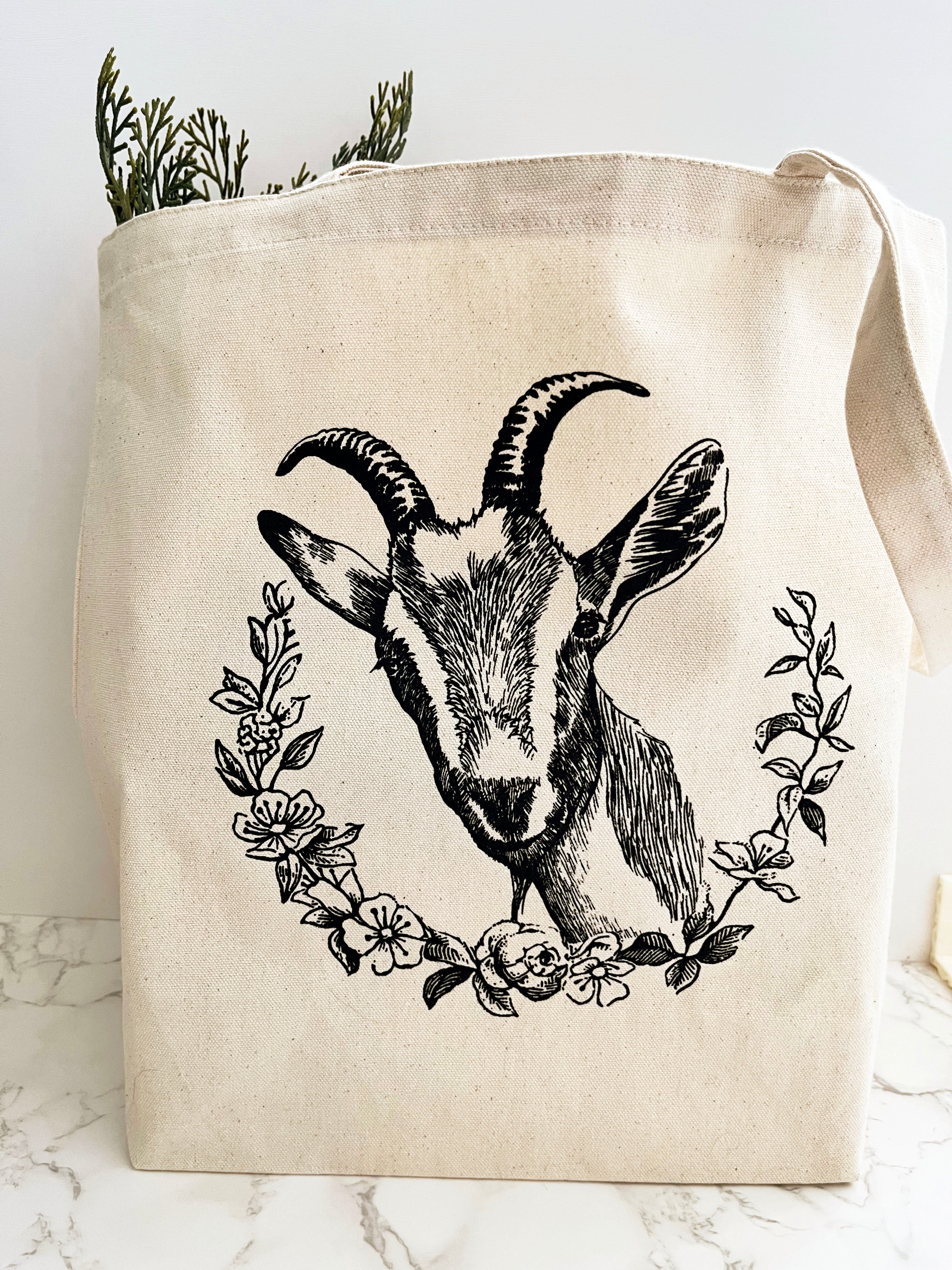 Goat best sale tote bag