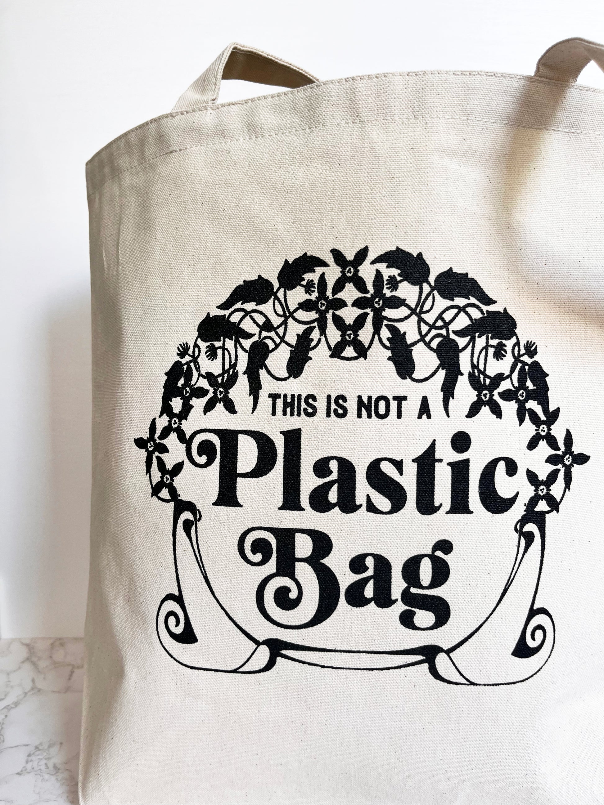 Not a Plastic Bag Farmer's Market Tote – The Coin Laundry Print Shop